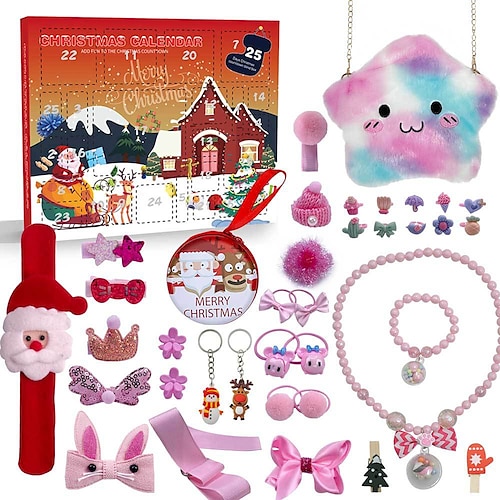 

Fidget Toys 24 Day Christmas Countdown Advent Calendar Box Anti Stress Toy Stress Relief Hand Tear Blind Box Kids Christmas Gift