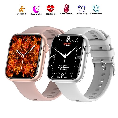 

696 DT103 Smart Watch 1.9 inch Smartwatch Fitness Running Watch Bluetooth Pedometer Call Reminder Sleep Tracker Compatible with Android iOS Women Men Hands-Free Calls Message Reminder Custom Watch