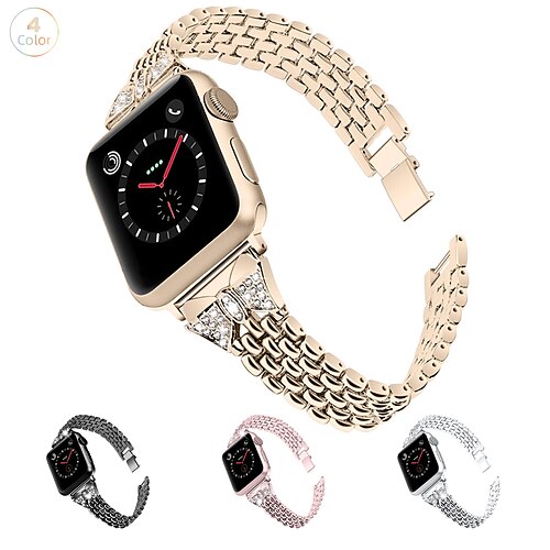 

1PC Smart Watch Band Compatible with Apple iWatch Apple Watch Ultra 49mm Series 8/7/6/5/4/3/2/1 / SE Metal Band for iWatch Smartwatch Strap Wristband Alloy Adjustable Breathable Quick Release