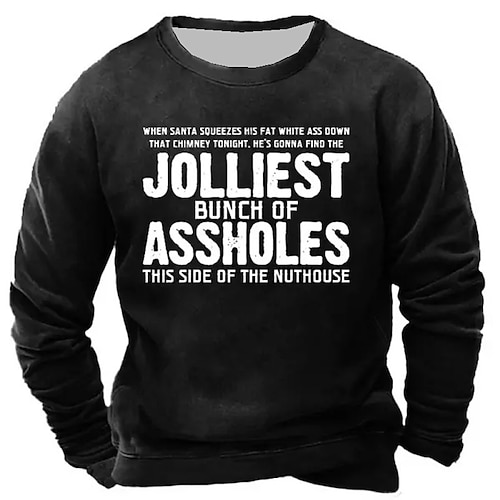 

Men's Sweatshirt Pullover Green Purple Dark Gray Brown Navy Blue Crew Neck Letter Graphic Prints Print Daily Sports Holiday 3D Print Basic Streetwear Designer Spring Fall Clothing Apparel Hoodies