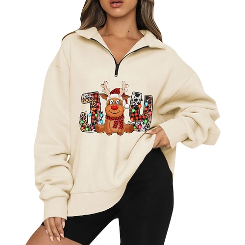 

Women's Sweatshirt Sportswear Zipper Green Blue Brown Solid Color Casual Hoodie Long Sleeve S M L XL 2XL 3XL