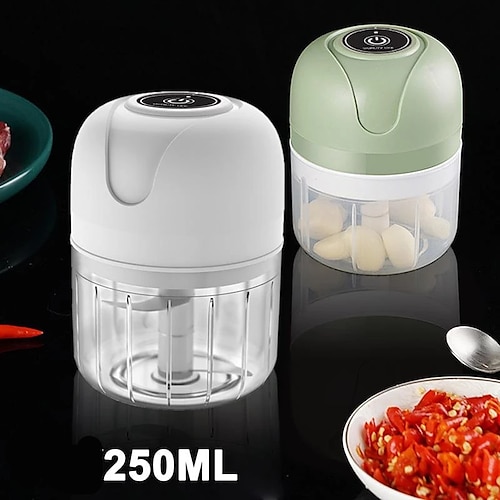 

250ml mini wireless usb electric garlic masher meat grinder vegetable chili meat food meat grinder kitchen tool