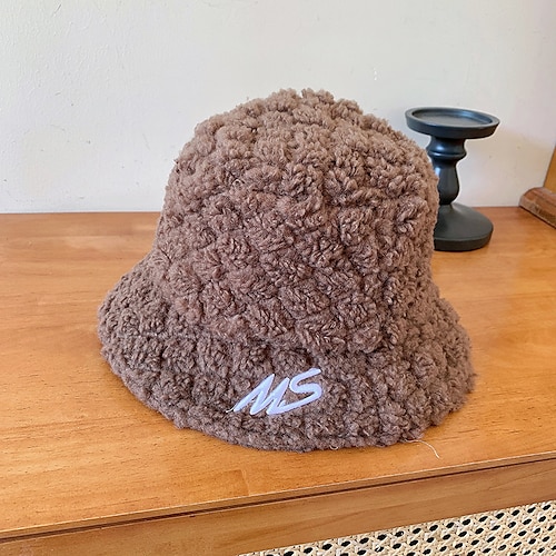 

Hat Winter Hats Women's Khaki Beige Coffee Street Dailywear Daily Knit Letter Warm Breathable