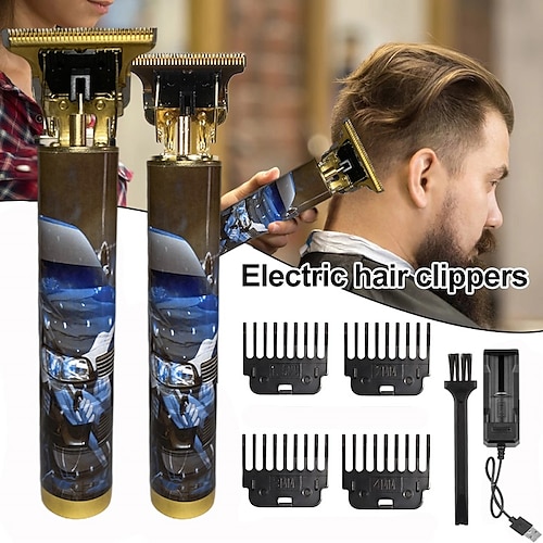 

Hair Clippers for Men Cordless Clippers Electric Hair Trimmer Beard Trimmer Set Waterproof Detail Beard Shaver T-Blade Trimmer Grooming Cutting Kit with 4 Guide Combs
