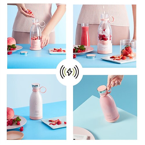 

Household mini portable wireless rechargeable electric fruit blender