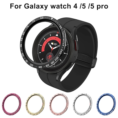 

1 Pack Watch Case Compatible with Samsung Galaxy Watch 5 40mm / Watch 5 44mm / Watch 5 Pro 45MM Scratch Resistant Rugged Bumper Full Cover Alloy Watch Cover