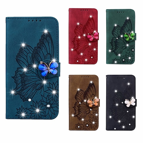 

Phone Case For Samsung Galaxy Wallet Card S22 Ultra Plus S21 FE S20 A72 A52 A42 Note 20 Ultra S10 S10 Plus A71 Bumper Frame Magnetic Full Body Protective Solid Colored PC Metal