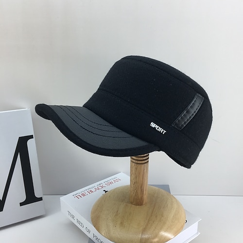 

Per uomo Cappello basco Cappellino da baseball Cappelli invernali Nero Grigio Flanella Tinta unita Esterno Esterno Colore puro Antivento Caldo