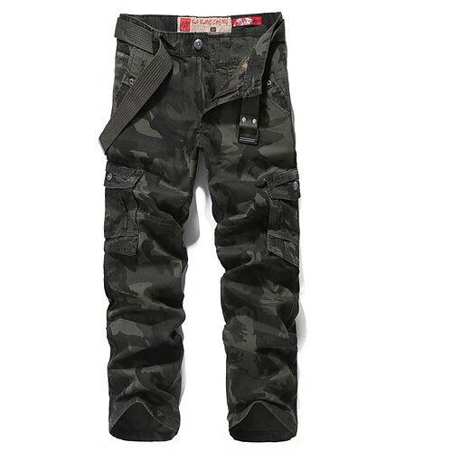 

Men's Cargo Pants Trousers Multi Pocket Straight Leg Camouflage Graphic Prints Comfort Breathable Daily Holiday Streetwear 100% Cotton Sports Fashion Camouflage Blue Yellow camouflage Micro-elastic