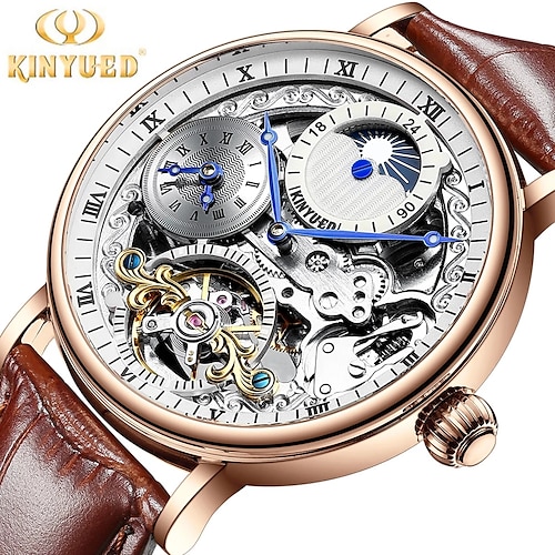 

orologio meccanico per Da uomo Analogico Carica automatica Classico La moda Moda Formale Impermeabile Orologi con incisioni Nottilucente Lega Similpelle Classico Moda Macchina / Quadrante grande