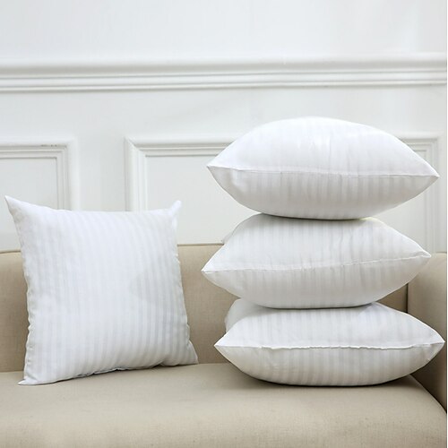 

Pack of 2 Throw Pillow Inserts Striped Pattern Alternative Bed and Couch Pillows Indoor Decorative Pillows Couch Cushion Sham Stuffer Fits for 40x40cm Pillow Cover