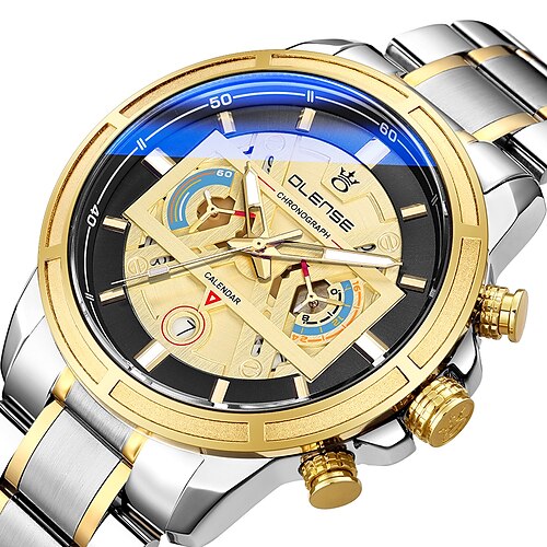 

Quartz Watch for Men Analog - Digital Quartz Luminous Vintage Casual Waterproof Calendar Alloy Stainless Steel Classic Theme / One Year
