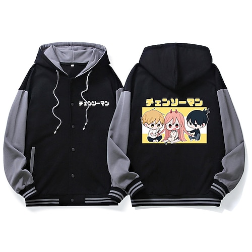 

Inspired by Chainsaw Man Power Denji Hayakawa Aki Cartoon Manga Outerwear Anime Graphic Outerwear For Men's Women's Unisex Adults' Hot Stamping 100% Polyester