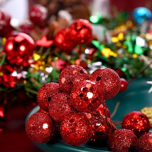 

50pcs Christmas Decorations / Wedding Decorations Christmas Ornaments, Holiday Decorations Party Garden Wedding Decoration 16 cm