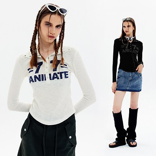 

Spicy Girls Punk & Gothic Y2K Year 2000 Masquerade T-shirt Women's Japanese Cosplay Costumes White / Black