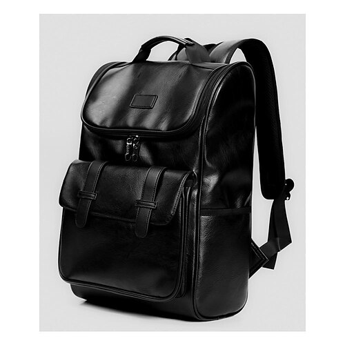 

cross-border new men's travel bag fashion backpack pu backpack men's casual sports backpack one generation