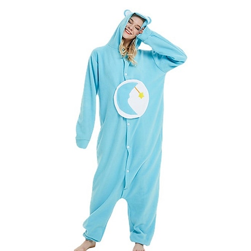 

Women's Pajamas Winter Kigurumi Pajamas Winter Onesies Jumpsuits Animal Cartoon Comfort Funny Soft Home Daily Bed Cotton Warm Hoodie Long Sleeve Pocket Hoodie Winter Fall Blue / Pjs