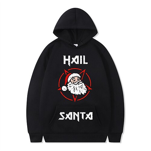 

Inspired by Christmas Santa Claus Hoodie Cartoon Manga Anime Front Pocket Graphic Hoodie For Men's Women's Unisex Adults' Hot Stamping 100% Polyester