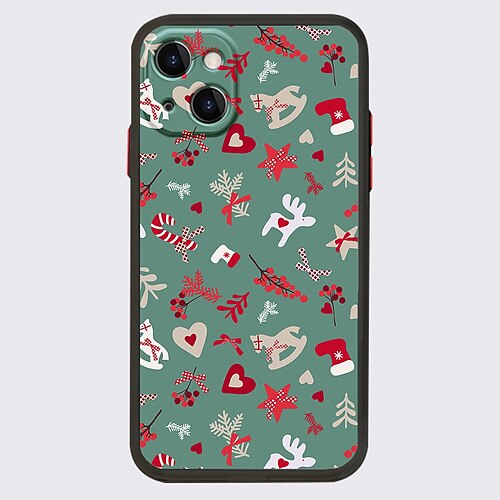 

Christmas Phone Case For Apple iPhone 14 Pro Max 13 12 11 Pro Max Mini X XR XS 8 7 Plus Unique Design Protective Case Transparent Pattern Dustproof Back Cover TPU