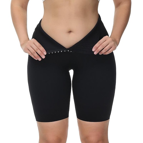 

Women's Underwear Shorts Shapewear Black High Waist Fashion Shapewear Corsets Casual Daily High Elasticity Short Tummy Control Plain M L XL 2XL 3XL