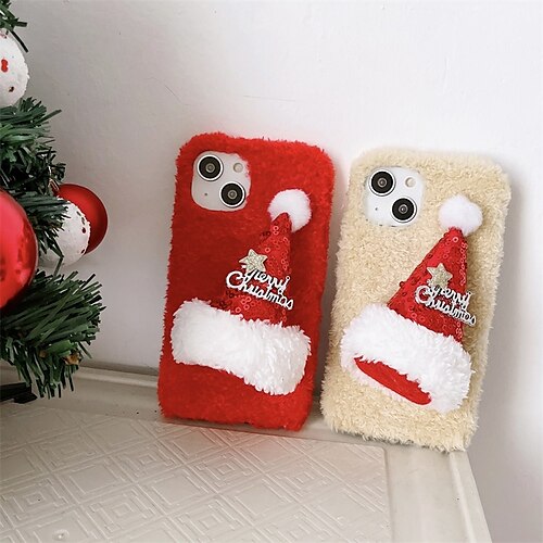 

Phone Case For Apple Back Cover iPhone 14 Pro Max 13 12 11 Pro Max Mini X XR XS 8 7 Plus Bumper Frame Full Body Protective Fidget Toys Christmas Plush PC