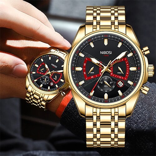 

NIBOSI Mens Watches Top Brand Luxury Military Quartz Waterproof Luxury Wrist Watches For Men