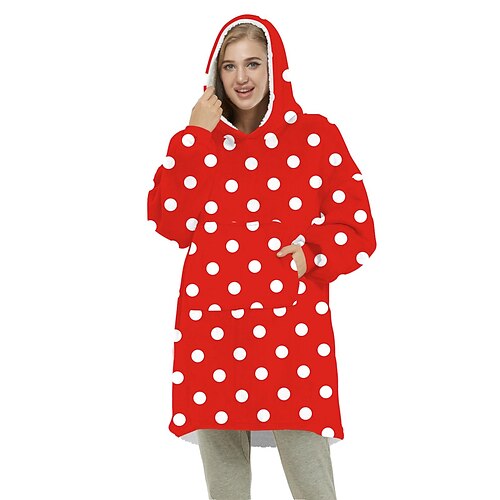 

Ovesized Wearable Blanket Hoodie, Sherpa Fleece Blanket for Women Men Flannel Sherpa Soft Warm Cozy Blanket Jacket Sweater Gift for Adult Teens One Size