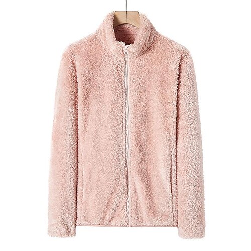 

uqlo with the same coral fleece fleece jacket men's couple's jacket women's winter warm and thick outdoor double-sided fleece