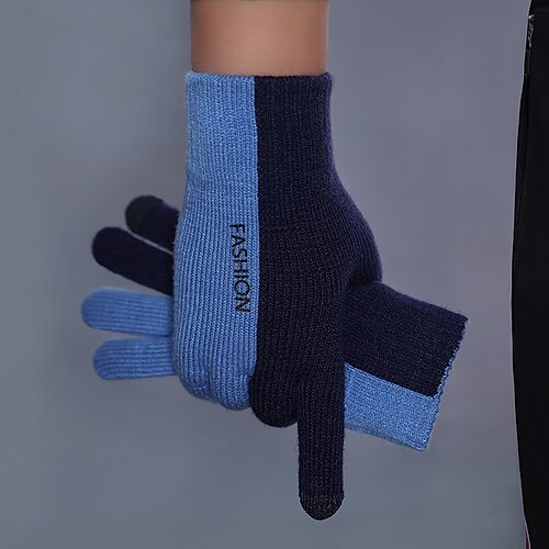 

Men's Touchscreen Gloves Warm Winter Gloves Gift Daily Polyester Casual 1 Pair