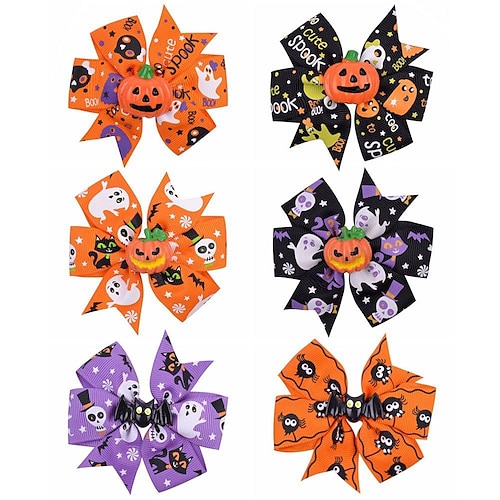 

Accessoires Cheveux Enfants Fille Doux Halloween du quotidien Potiron Polyester Violet Jaune Bleu roi Taille unique