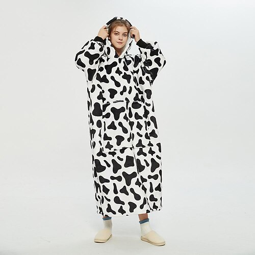 

Ovesized Wearable Blanket Hoodie, Sherpa Fleece Blanket for Women Men Flannel Sherpa Soft Warm Cozy Blanket Jacket Sweater Gift for Adult Teens One Size