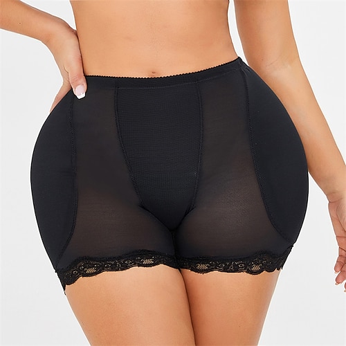 

Mujer Curva Talla extra Encaje Color sólido Sensual Otoño Invierno Negro Talla grande L XL 2XL 3XL 4XL / Talla Grande