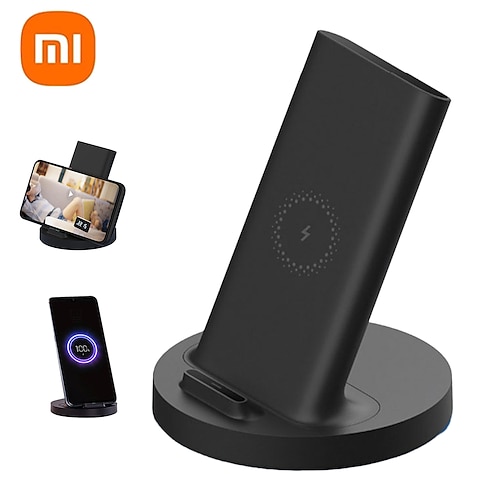 

Xiaomi Mi Vertical 20W Max Wireless Charger Flash Charging Qi Compatible Phone Stand Holder Horizontal