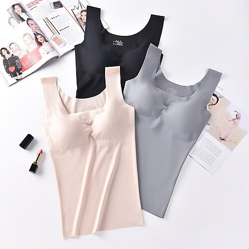 

Bra Sports Polyester Yoga Fitness Gym Workout Stretchy Seamless Breathable Quick Dry For Women