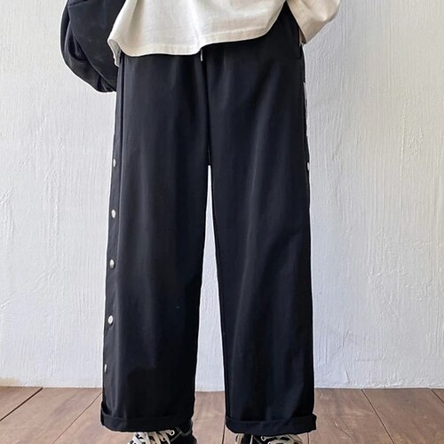 

Men's Trousers Casual Pants Pocket Elastic Waist Wide Leg Plain Breathable Soft Daily Streetwear Streetwear Loose Gray Green Coffee Micro-elastic