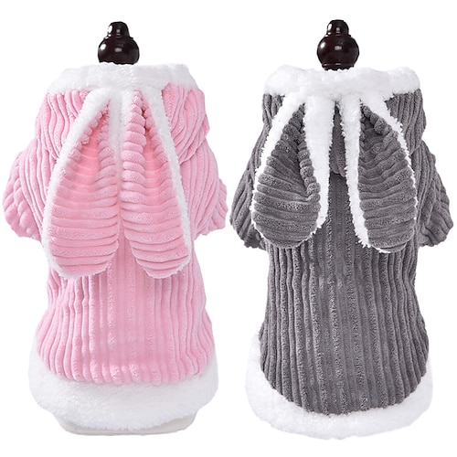 

Dog Cat Coat Solid Colored Cute Adorable Stylish Casual Outdoor Casual Daily Winter Dog Clothes Puppy Clothes Dog Outfits Warm Pink Grey Costume for Girl and Boy Dog Corduroy XS S M L XL XXL