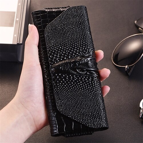 

telefon Etui Til Samsung Galaxy Flip Case Z Brett 4 Z Fold 3 Z Fold 2 Z-Fold Støtdempende ramme Magnetisk Helkroppsbeskyttende Ensfarget ekte lær