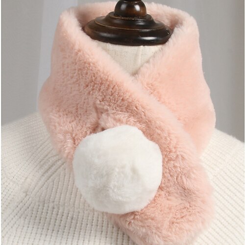 

Girls' Scarves Daily Cotton Polyester Simple Casual Warm Outdoor 1pcs