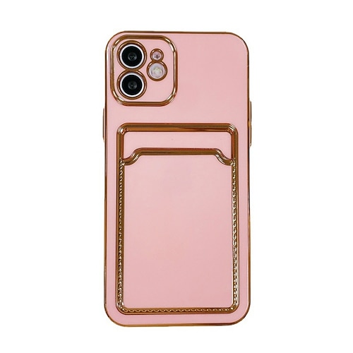 

Phone Case For Apple Classic Series iPhone 13 Pro Max 12 Mini 11 X XR XS Max 8 7 Bumper Frame Plating Full Body Protective Solid Colored TPU