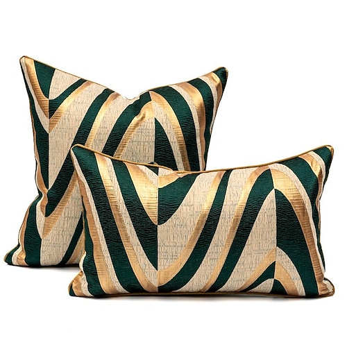 

High Precision Jacquard Pillow Cover Geometric Cushion Nordic Style Home Design Backrest Waist Pillowcase