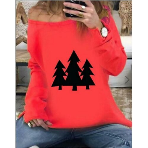 

Christmas Trees Masquerade Ugly Christmas Sweater / Sweatshirt Women's Christmas Christmas Carnival Masquerade Adults Party Christmas Polyester Top