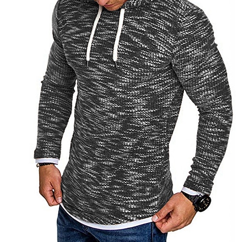 

Men's Hoodie Denim Blue Blue Army Green Fuchsia Camel Hooded Solid Color Casual Going out Weekend Streetwear Casual Fall Spring Clothing Apparel Hoodies Sweatshirts Long Sleeve