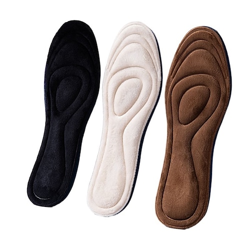 

1 Pair Warm / Breathable / Wearable Insole & Inserts / Plush Insole / Foot Warmer Insole EVA All Shoes Winter / Fall Unisex Brown / White / Black