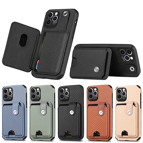 

telefono Custodia Per Apple Per retro Porta carte di credito iPhone 14 Pro Max 13 12 11 Pro Max Mini X XR XS 8 7 Plus A prova di sporco Resistenza alla caduta di quattro angoli Slot per porta carte