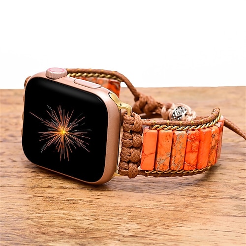 

1PC Smart Watch Band Compatible with Apple iWatch Apple Watch Ultra 49mm Series 8 7 6 5 4 3 2 1 SE Handmade Braided Rope for iWatch Smartwatch Strap Wristband Fabric Handmade Adjustable Breathable