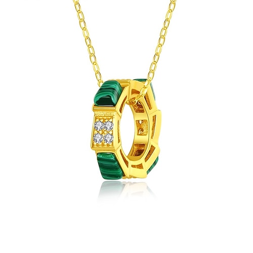 

Necklace Clear Synthetic Diamond S925 Sterling Silver Women's Fashion Simple Classic Luminous Wedding Geometric Necklace For Wedding Engagement