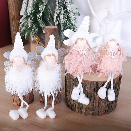 

2Pcs Christmas Decorations Wings Angels Christmas Decorations Christmas Decorations Holiday Decorations