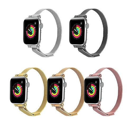 

1 PC Correa Milanesa Compatible con Apple Watch Correa Lujo Escabroso cierre magnético Acero Inoxidable correa de repuesto para Ultra / SE, Series 8/7/6/5/4/3/2/1 49/45/44/42/41/40/38mm