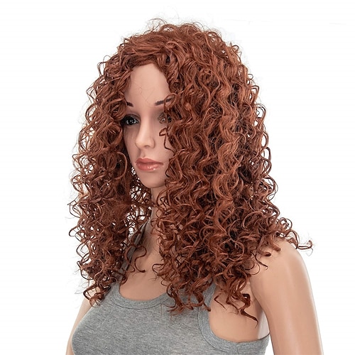 

20-Inch Long Big Bouffant Curly Wigs for Women Synthetic Heat Resistant Fiber Hair Pieces ChristmasPartyWigs