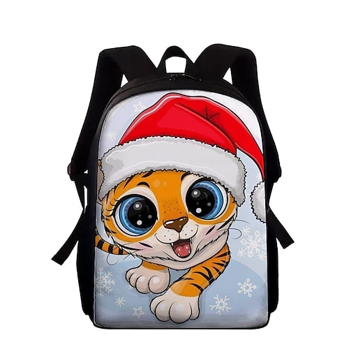 

Kid's Unisex School Bag Bookbag 3D Print Commuter Backpack Oxford 3D Print Large Capacity Zipper Print School Daily Blue